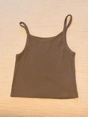 Noize Brown Ribbed Spaghetti Strap Camisole
